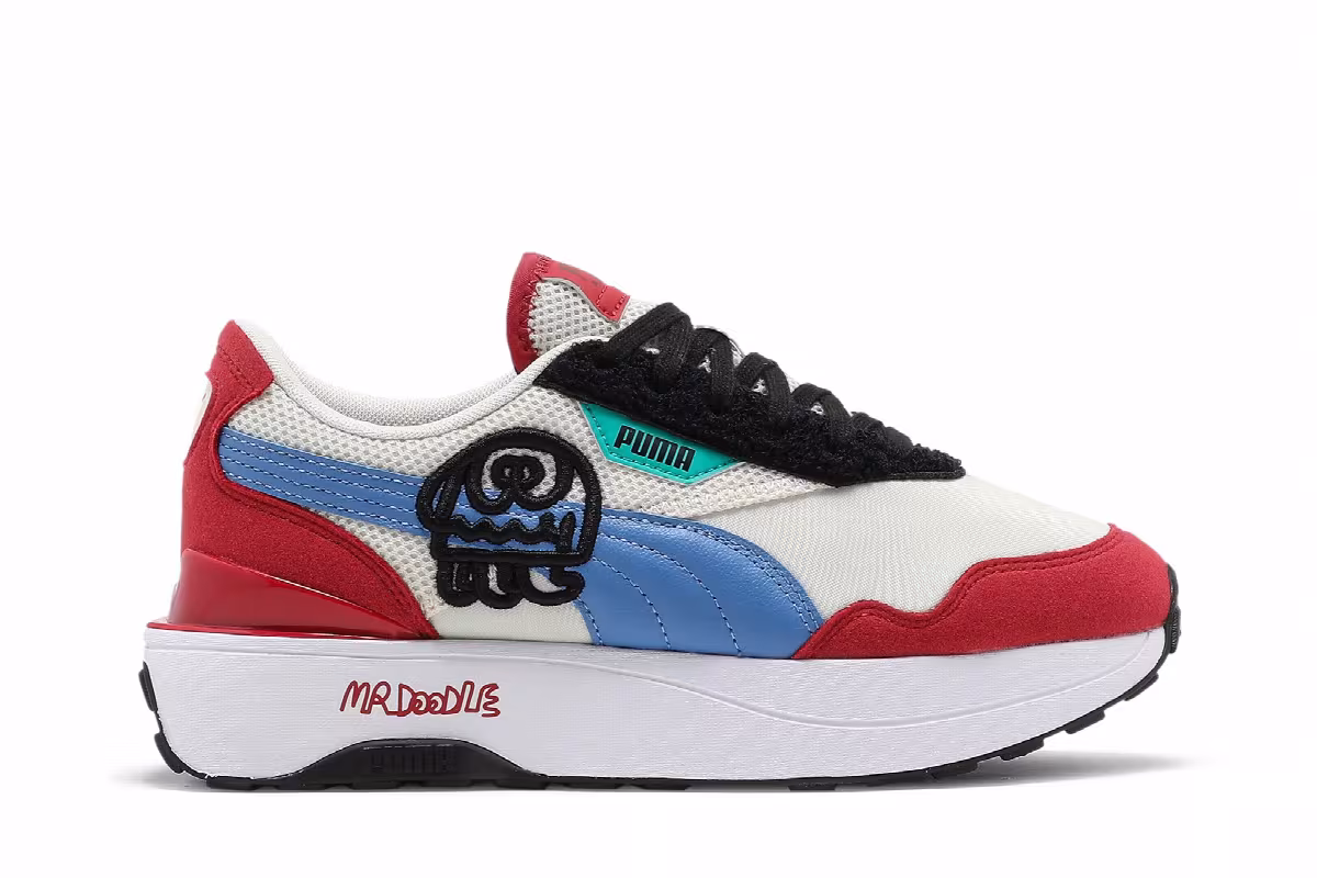 Mr. Doodle x Puma Women's Cruise Rider Eggnog Ultramarine, view 2