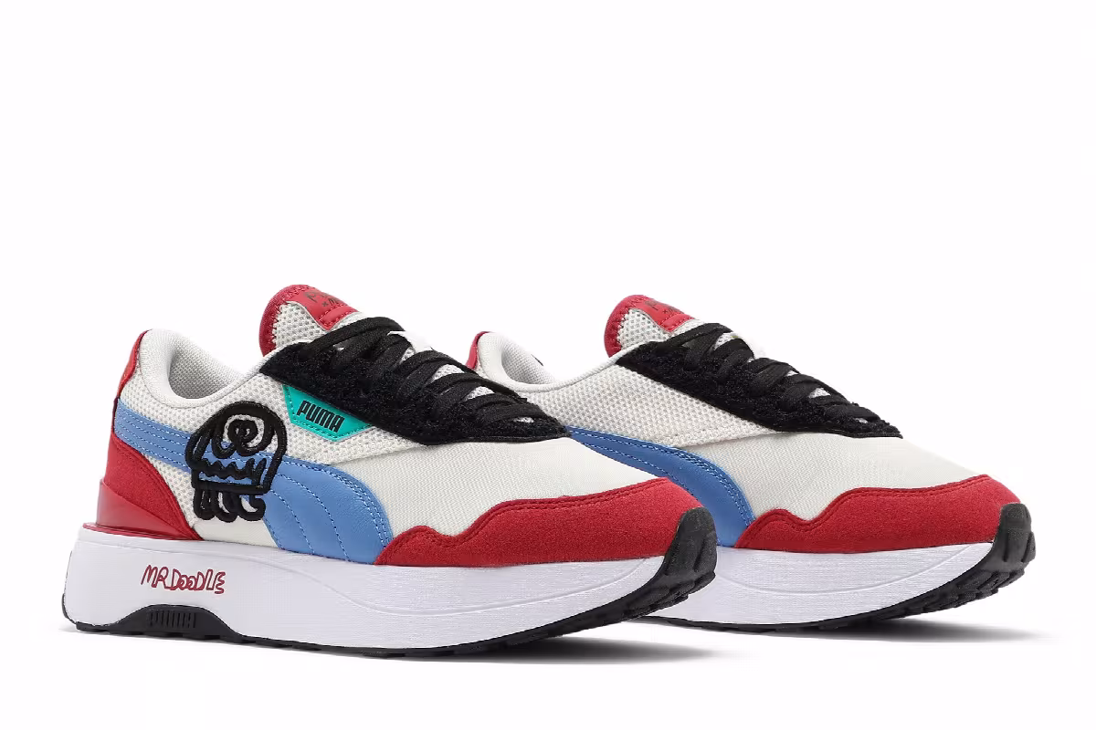 Mr. Doodle x Puma Women's Cruise Rider Eggnog Ultramarine, view 9