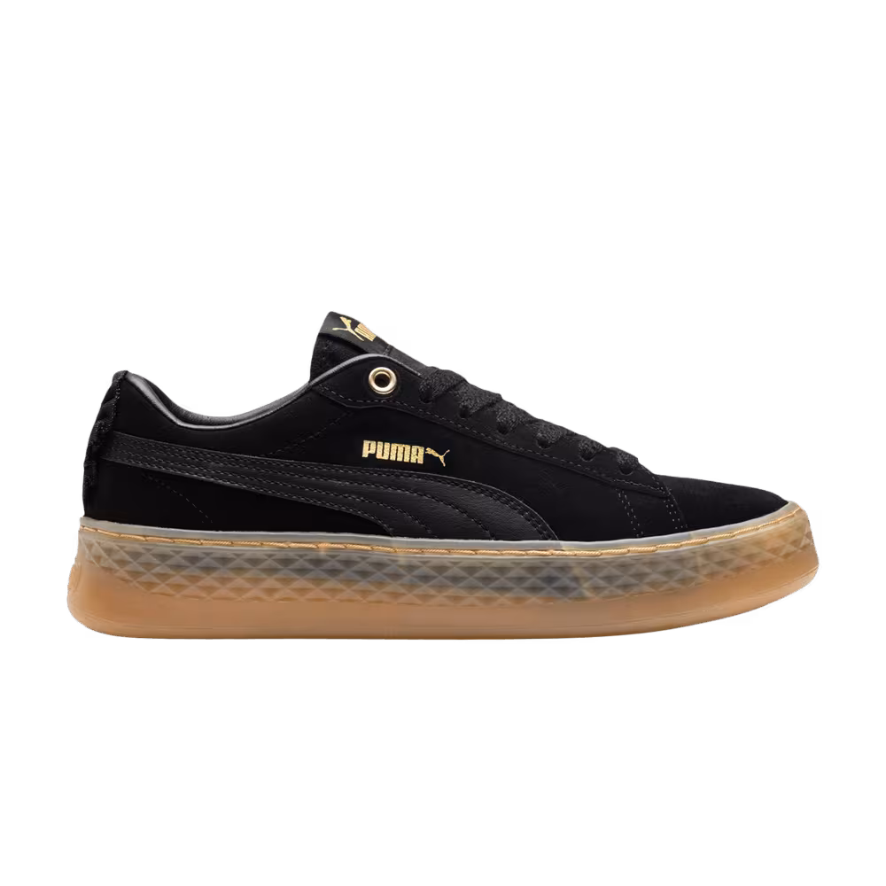 Puma Women's Smash Platform Frill Black Gum