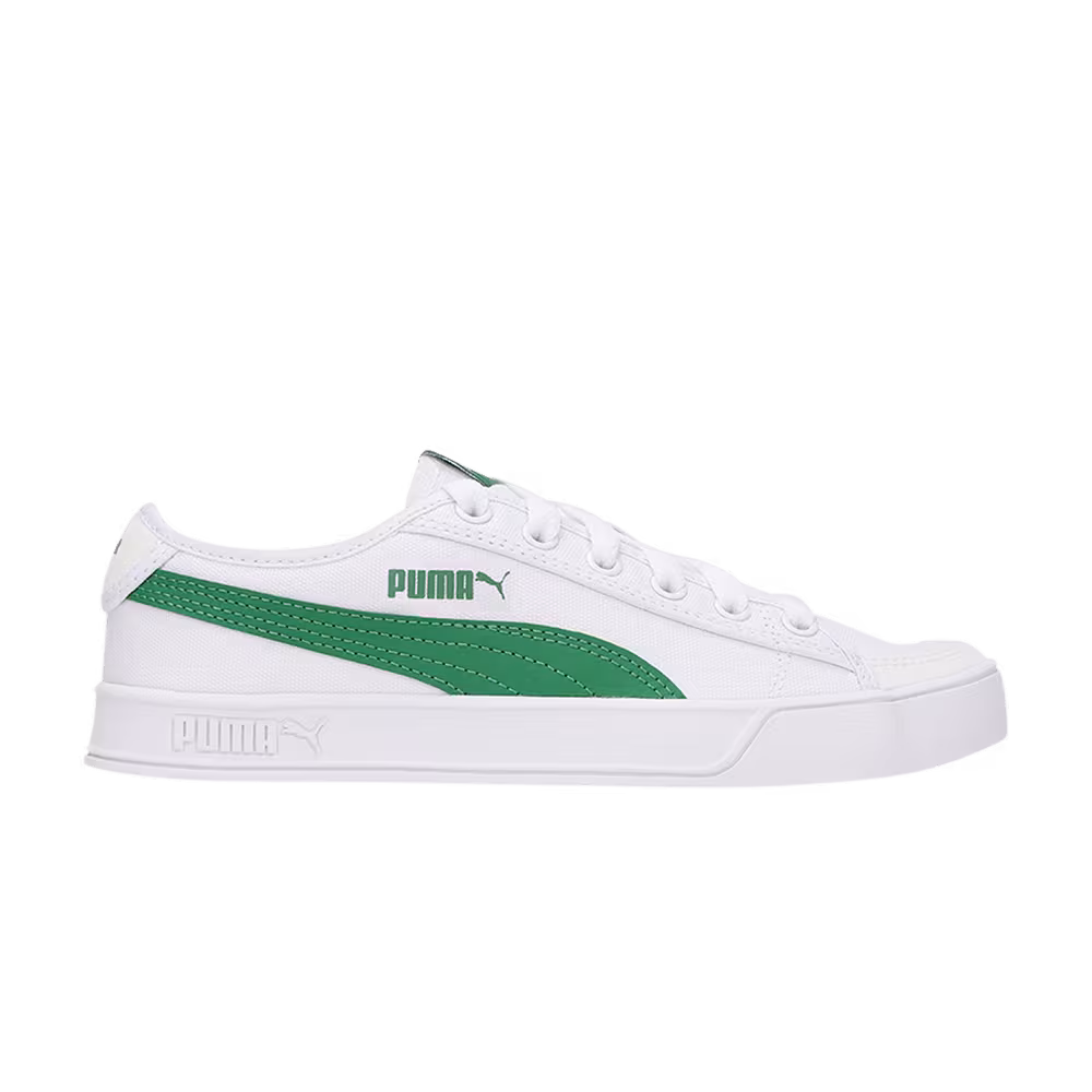 Puma Smash v2 Vulc CV White Amazon Green