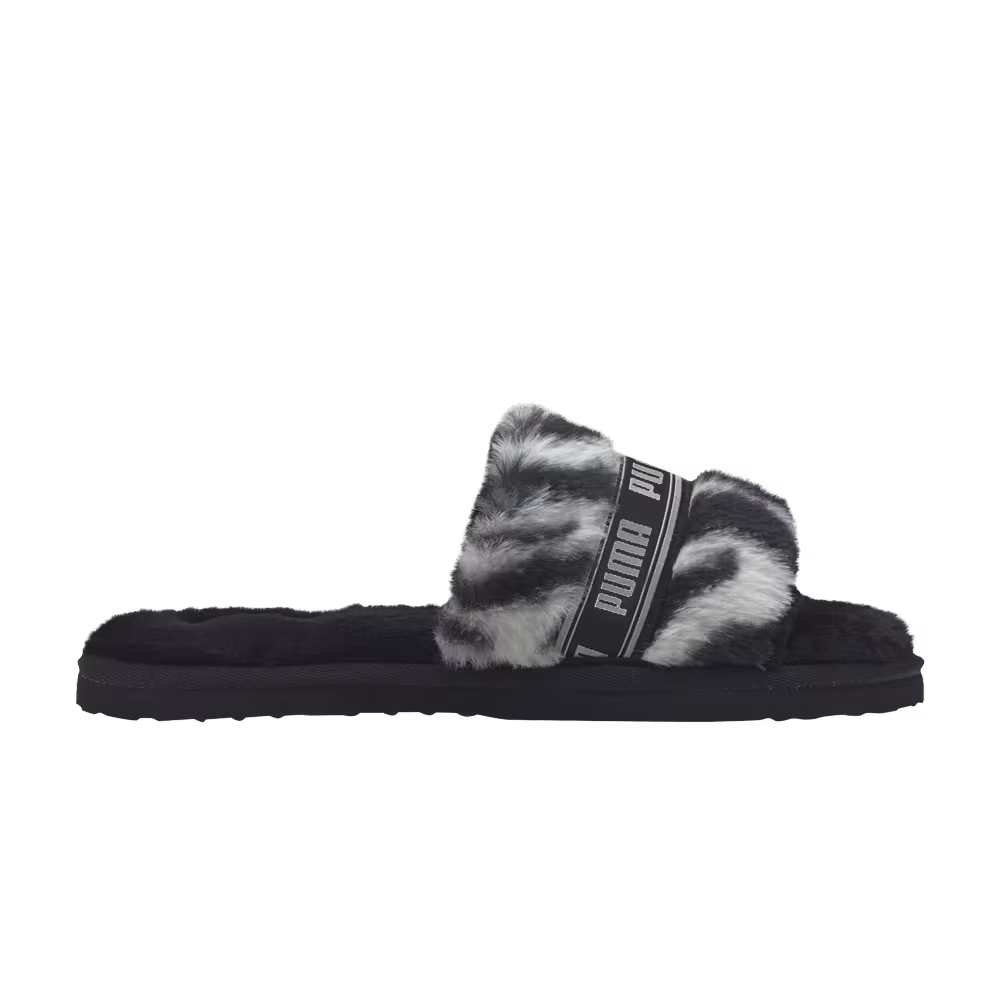 Puma Women's Fluff Slide Wild - Black