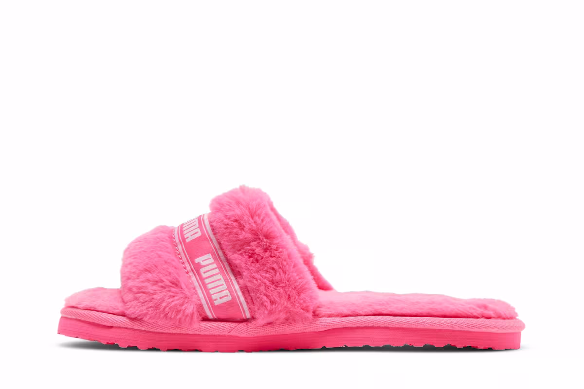 Puma Women's Fluff Slide Fluo Pink, view 4