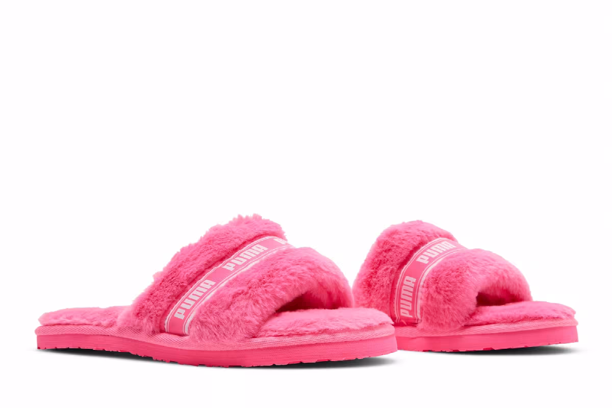 Puma Women's Fluff Slide Fluo Pink, view 9