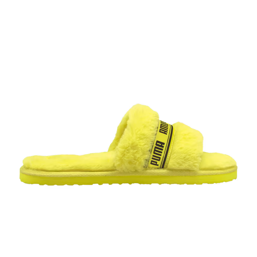 Puma Fluff Slide Jr Fluo Yellow