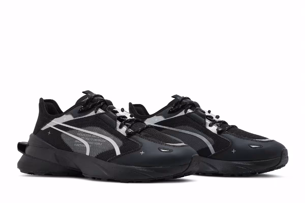 Puma PWRFrame OP-1 Tech Black Silver, view 9