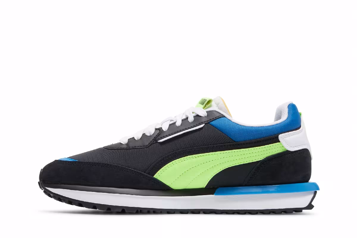 Puma City Rider Electric - Black Green Glare, view 4