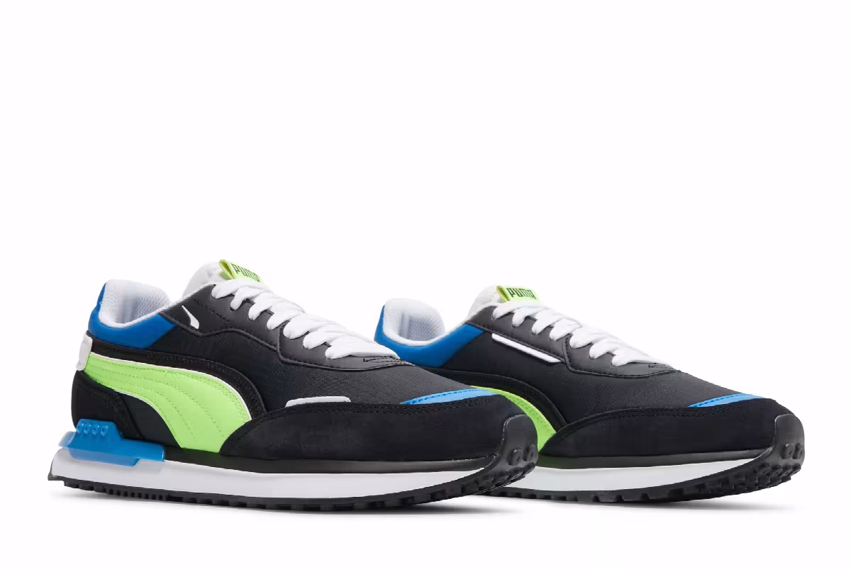 Puma City Rider Electric - Black Green Glare, view 9