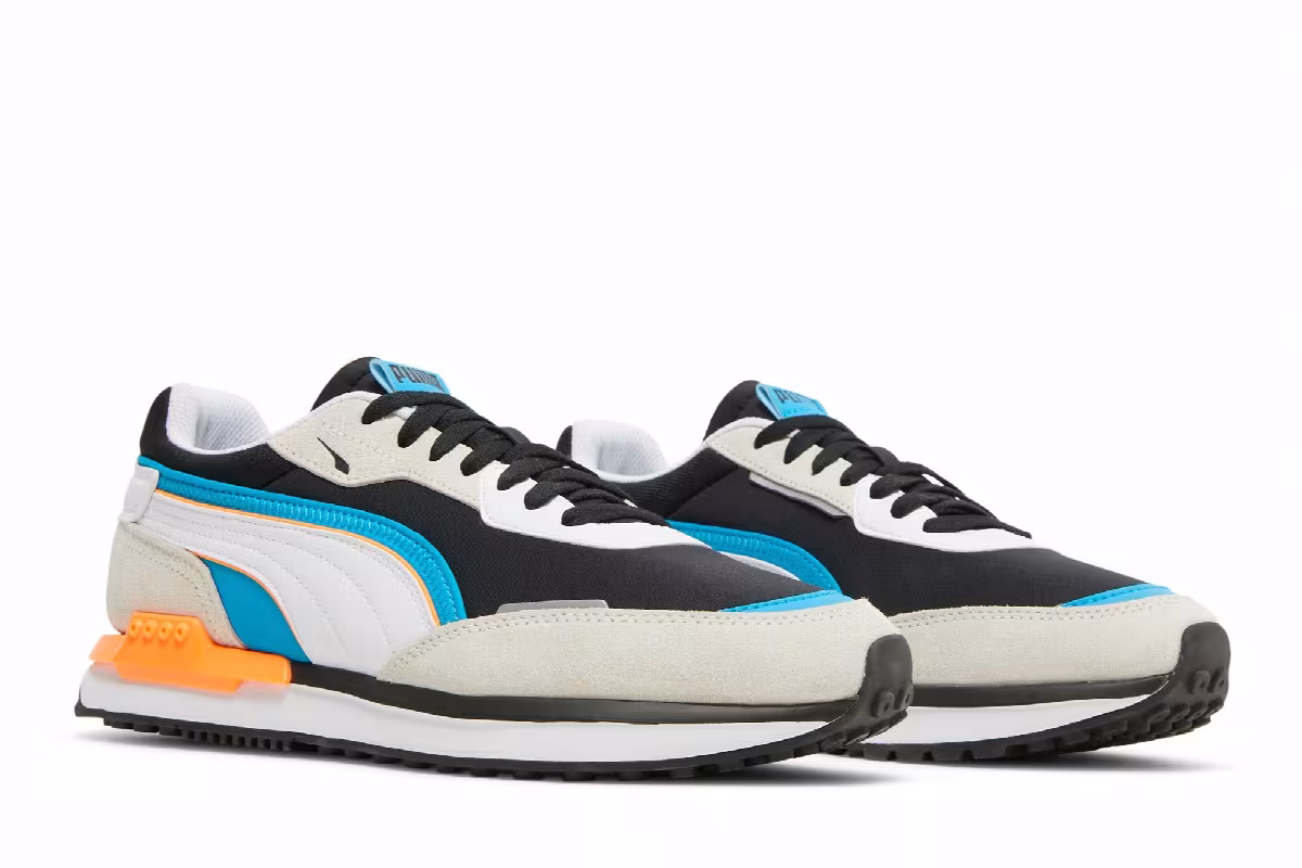 Puma City Rider Vaporous Grey Black, view 9