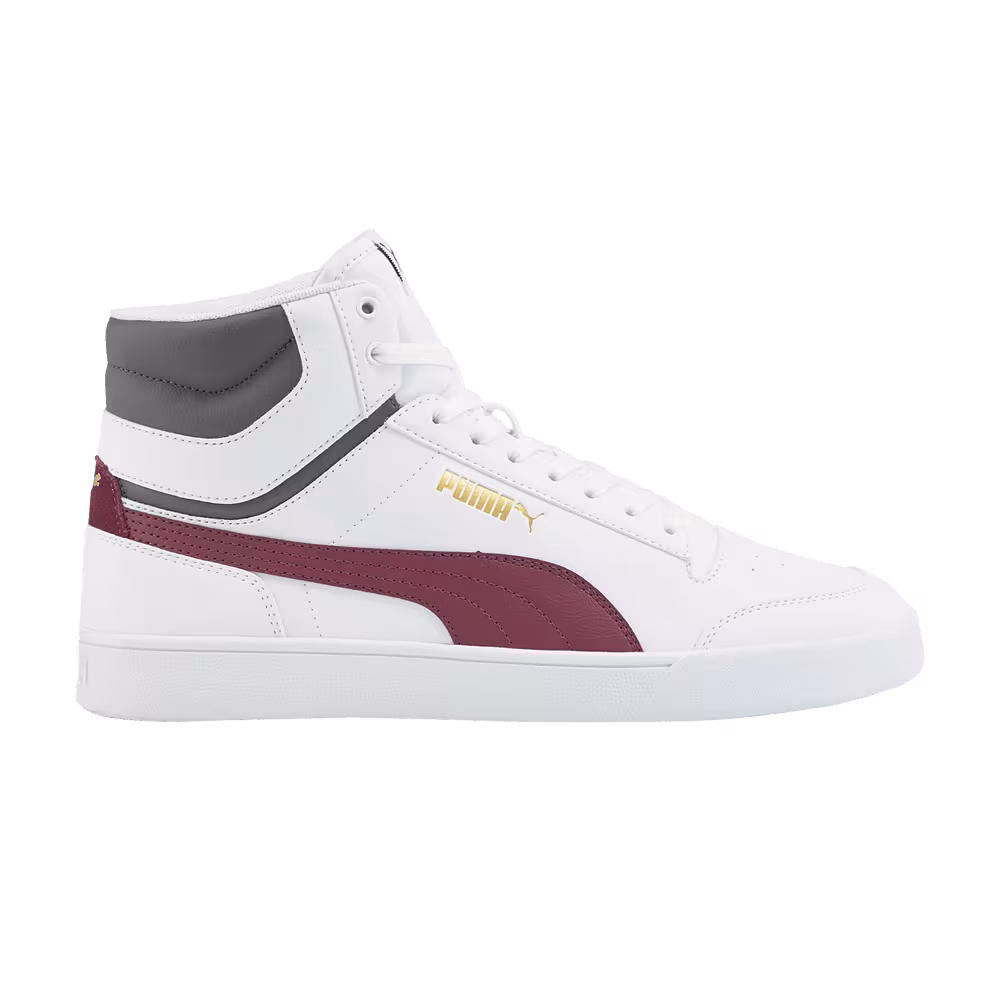 Puma Shuffle Mid White Grape Wine