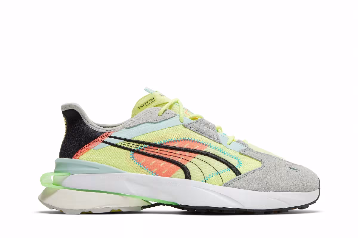 Puma PWRFRAME OP-1 Abstract Solar Yellow, view 2
