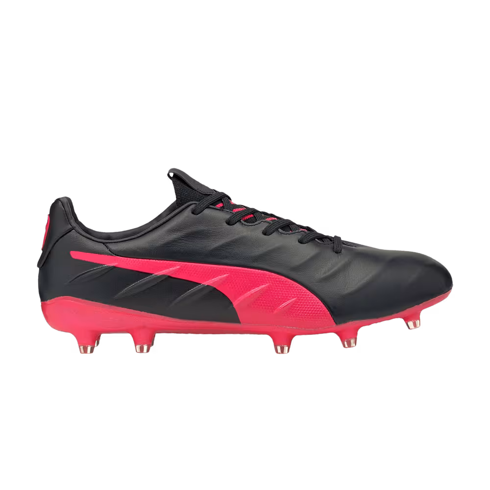 Puma King Platinum 21 FG AG Black Sunblaze