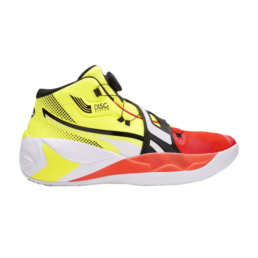 Puma Disc Rebirth Yellow Alert Red Blast
