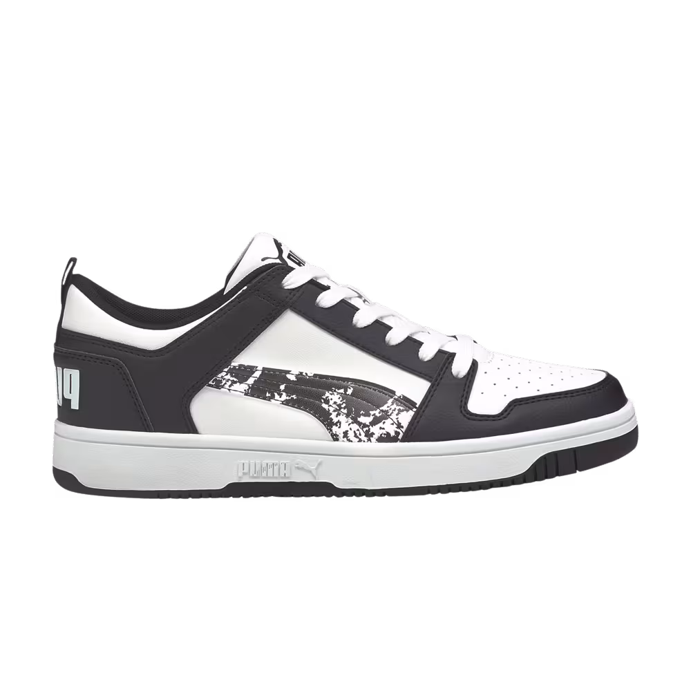 Puma Rebound LayUp Low Black White Camo