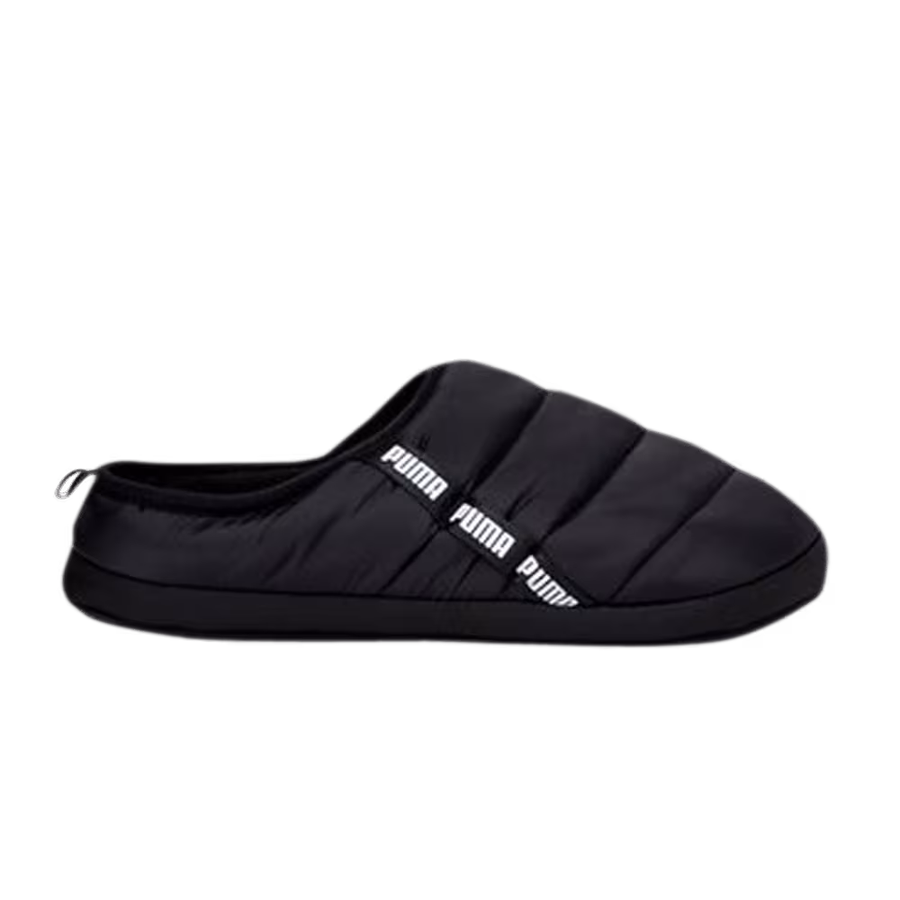 Puma Scuff Slippers Black White