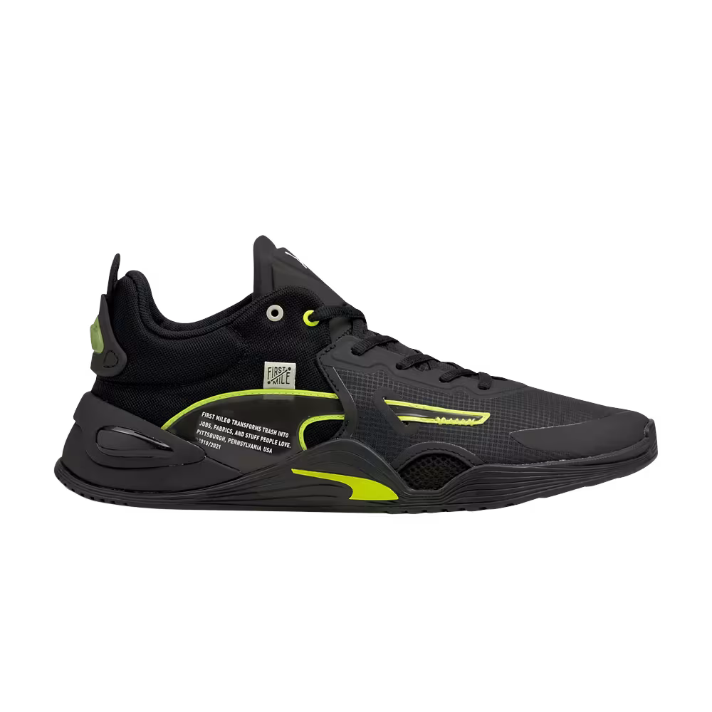 First Mile x Puma Fuse Black Soft Fluo Yellow