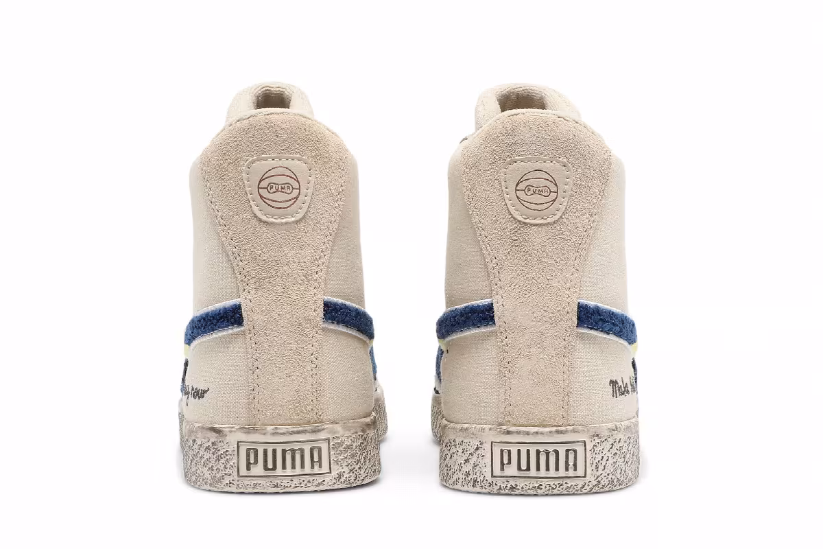 Black Fives x Puma Clyde Mid Creme Brulee, view 7