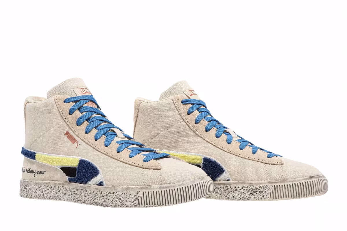 Black Fives x Puma Clyde Mid Creme Brulee, view 9