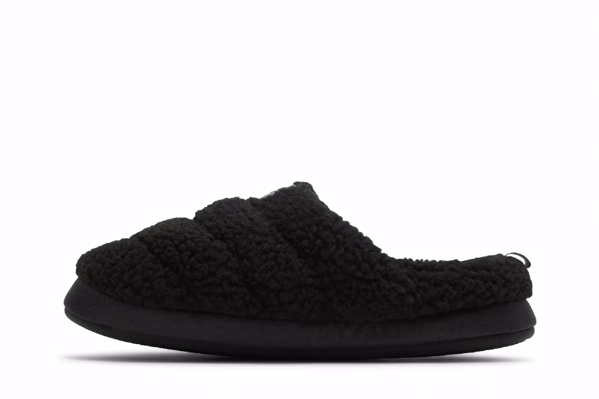 Puma Scuff Sherpa Slippers Black, view 4
