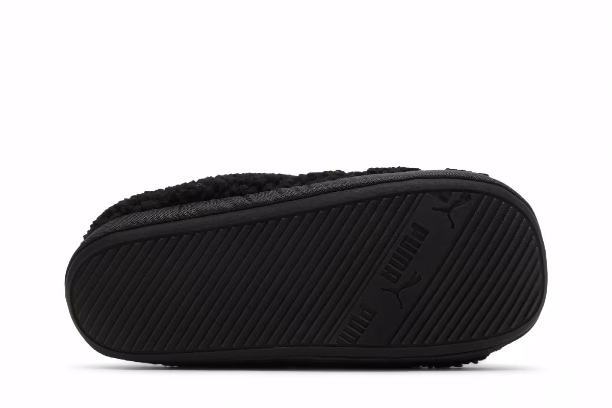 Puma Scuff Sherpa Slippers Black, view 5