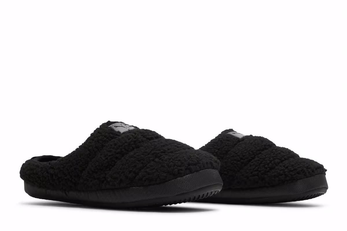 Puma Scuff Sherpa Slippers Black, view 9