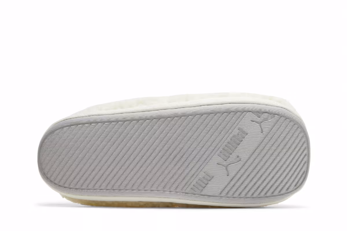 Puma Scuff Sherpa Slippers Whisper White, view 5