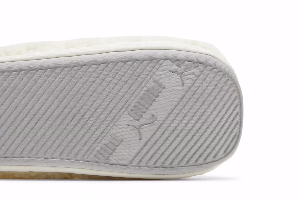 Puma Scuff Sherpa Slippers Whisper White, view 6