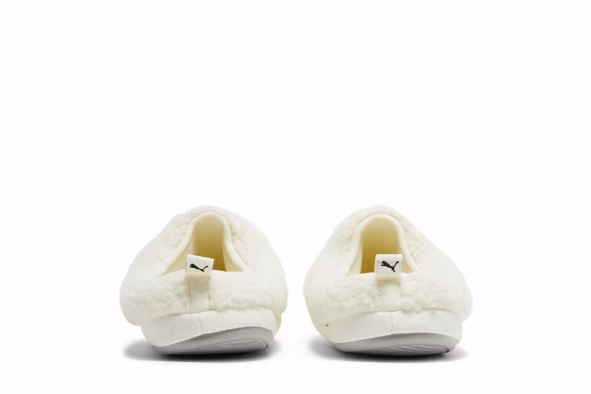 Puma Scuff Sherpa Slippers Whisper White, view 7