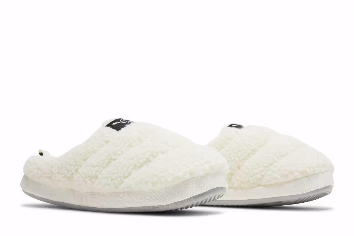Puma Scuff Sherpa Slippers Whisper White, view 9