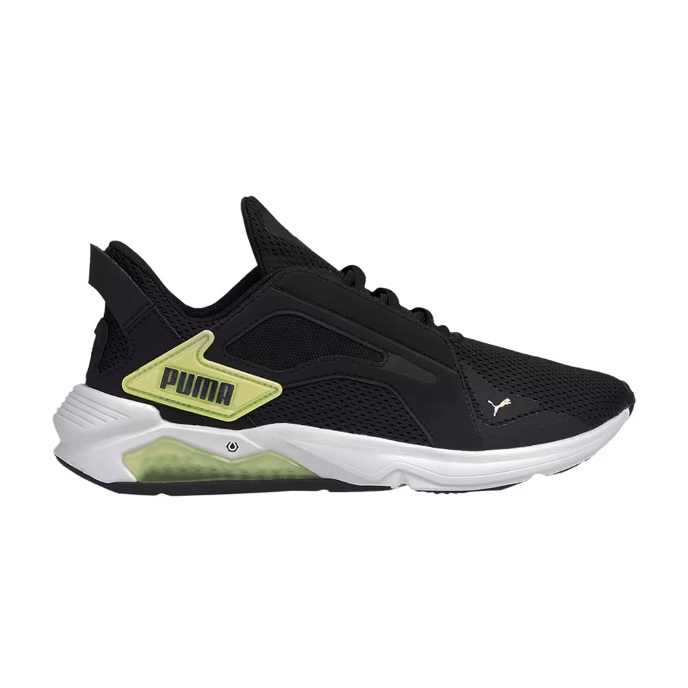 Puma Women's LQDCELL Method Black Soft Fluo Yellow