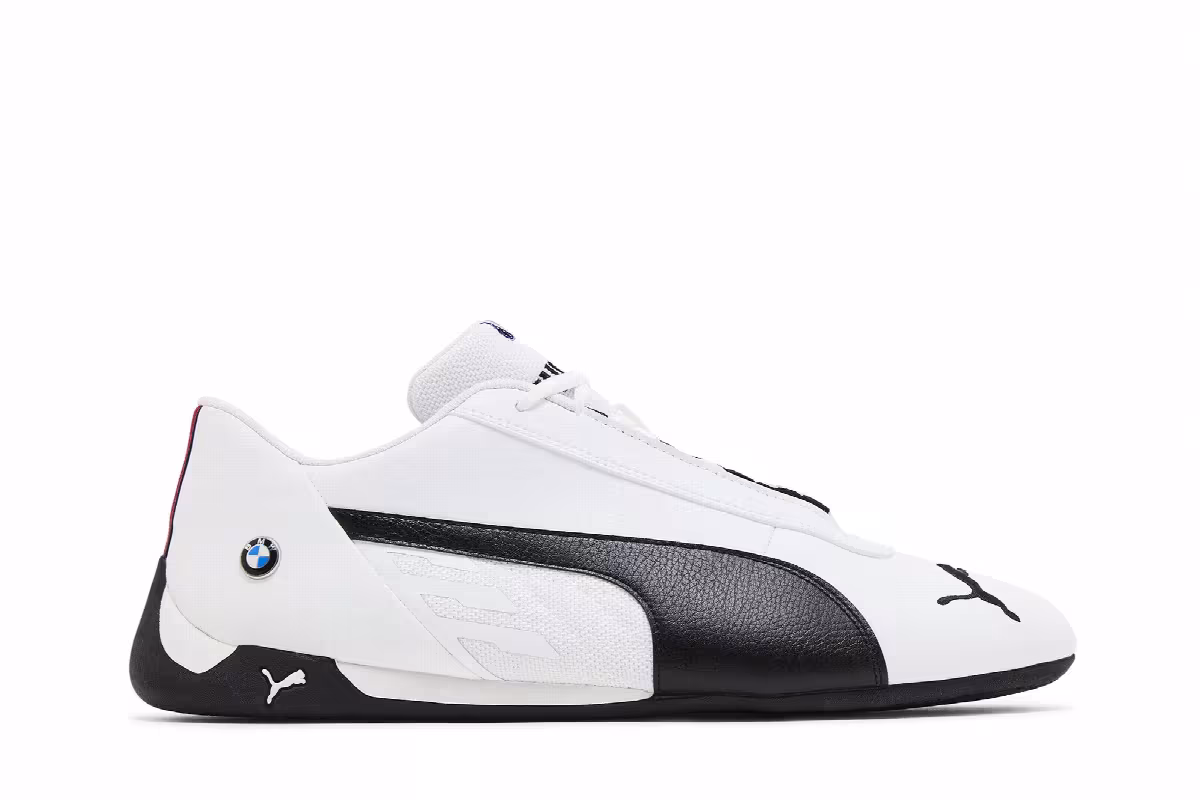 Puma BMW Motorsport x R-Cat White Black, view 2