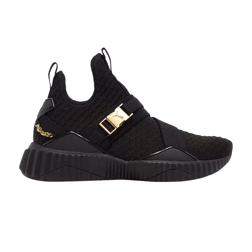 Puma Women's Defy Mid Black Gold