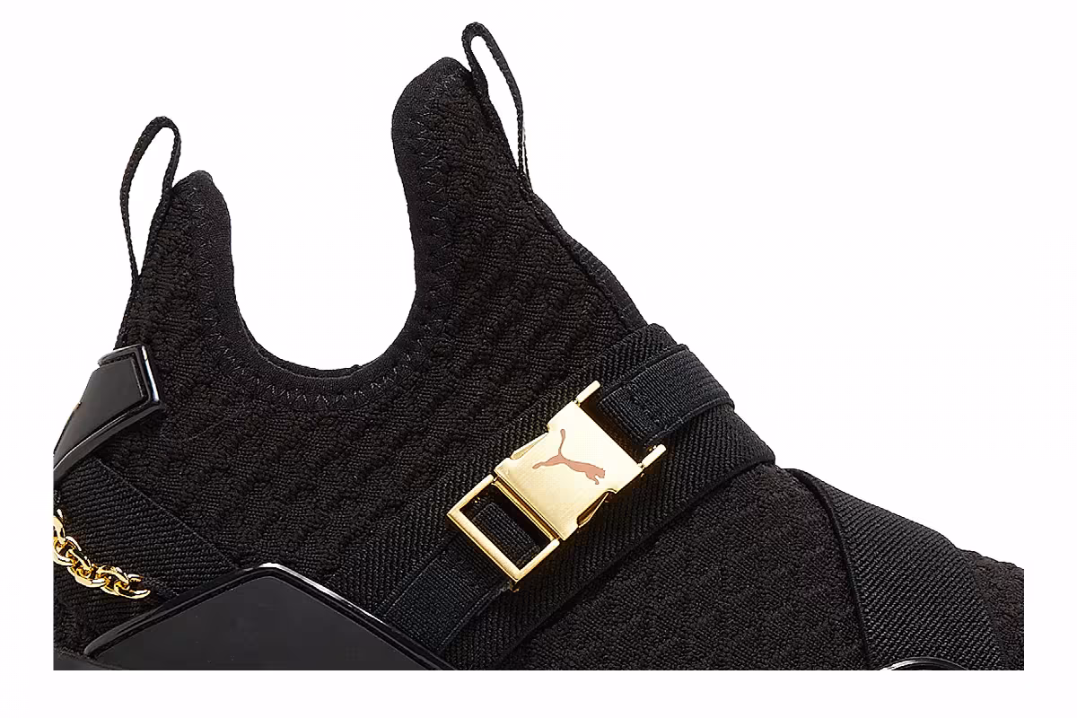 Puma Women's Defy Mid Black Gold, view 3