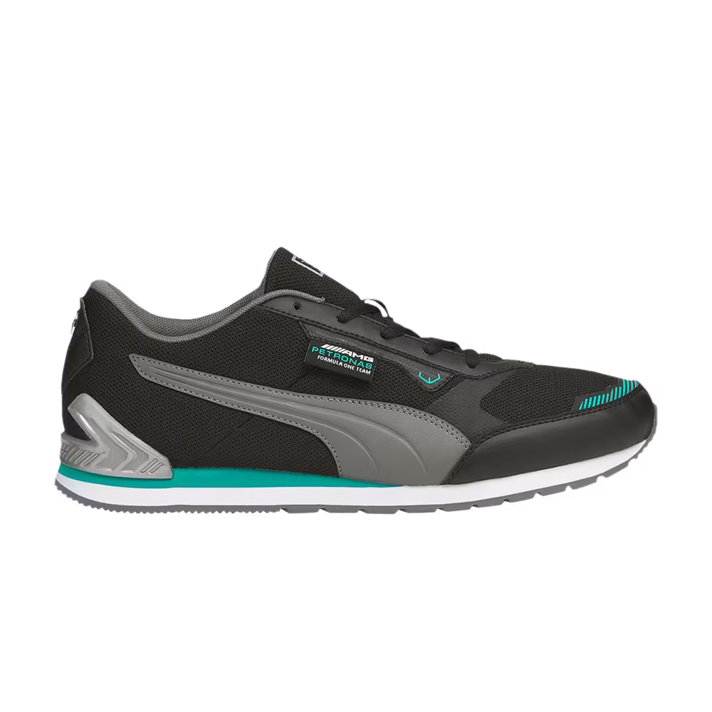 Mercedes F1 x Puma Track Racer Black Smoked Pearl Spectra Green