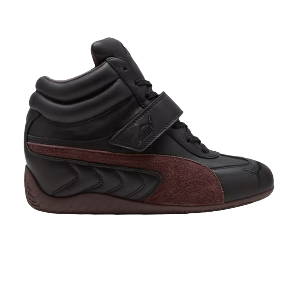 Puma Women's Speedcat Wedge Black Chocolate Brown