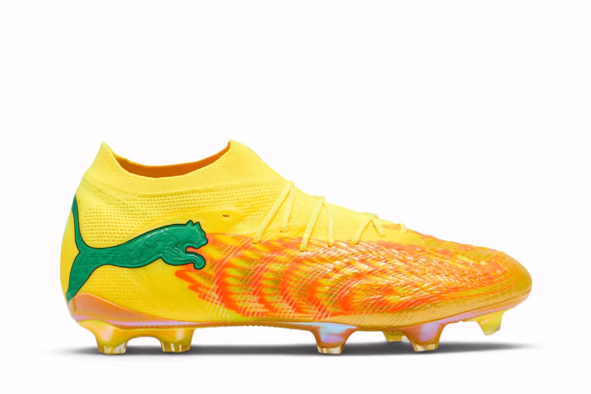 Kidsuper x Puma Neymar Jr. Future 9 Ultimate Lemon Crush, view 2