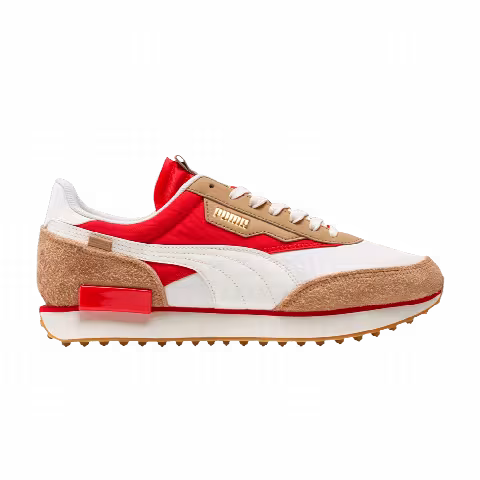 Puma Future Rider Game On 'White Pebble Red'