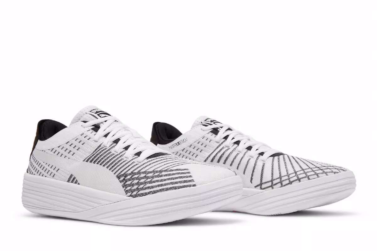 Puma Clyde All-Pro White Black, view 9