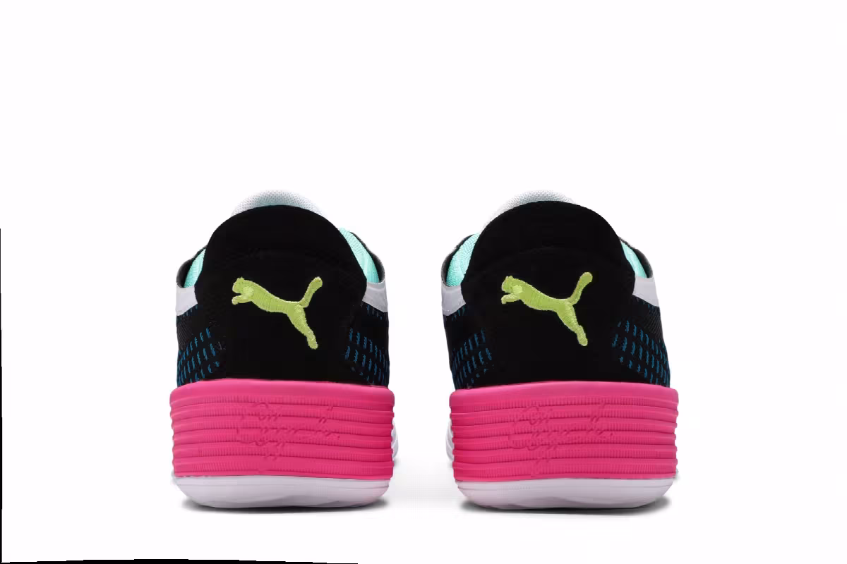 Puma Clyde All-Pro Black Luminous Pink, view 7