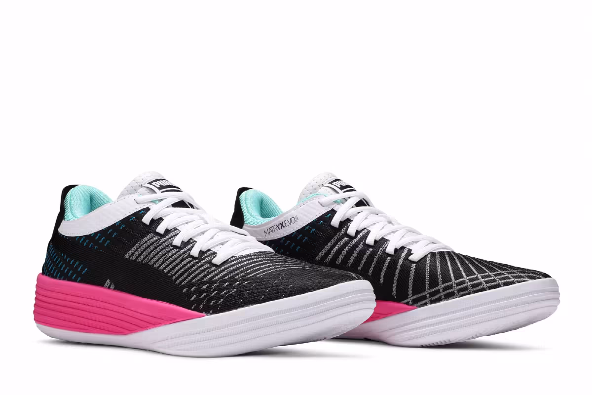 Puma Clyde All-Pro Black Luminous Pink, view 9