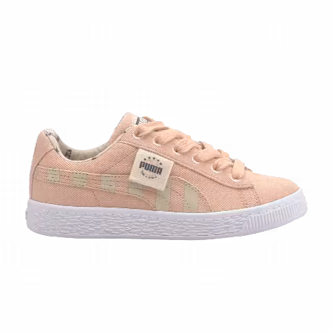 Puma Basket Canvas Little Kids 'TIme 4 Change - Pink Sand'