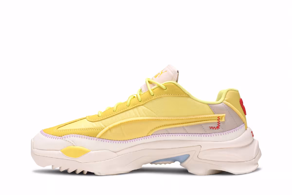 KidSuper Studios x Puma Nitefox Limelight Yellow Cream, view 4
