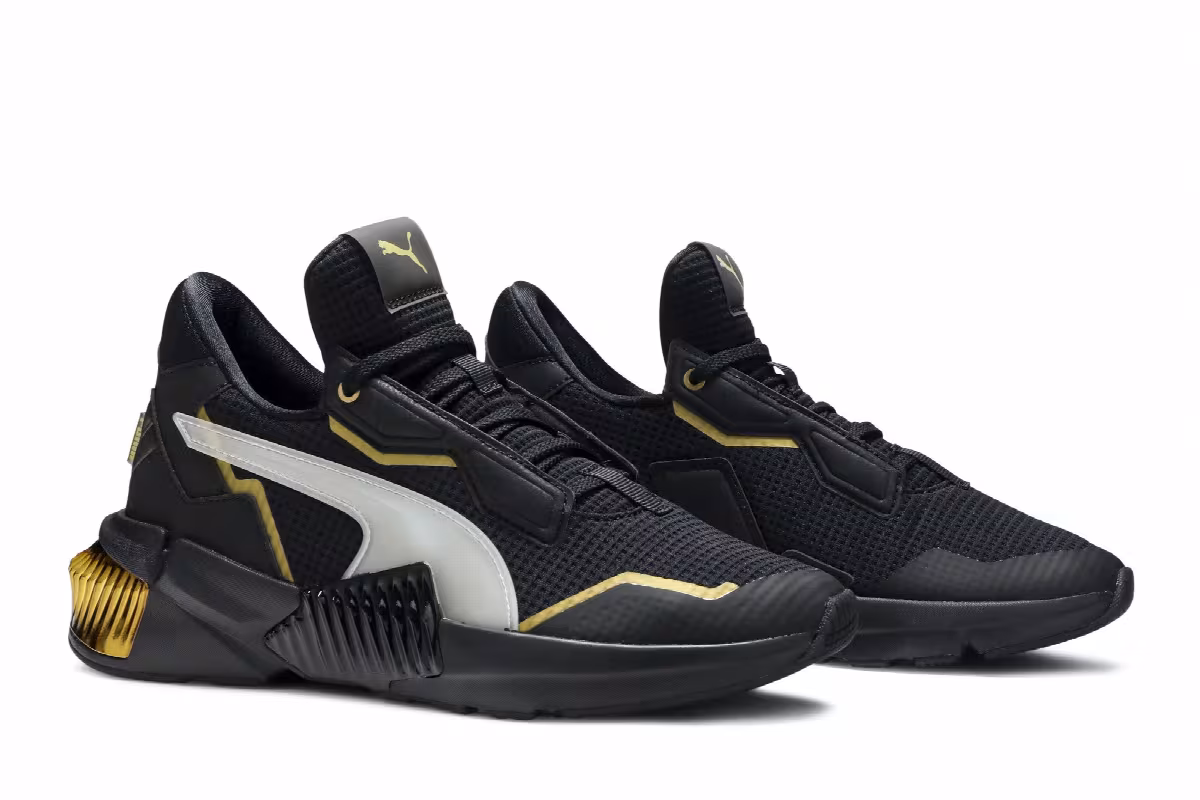 Puma Women's Provoke XT Black Gold, view 9