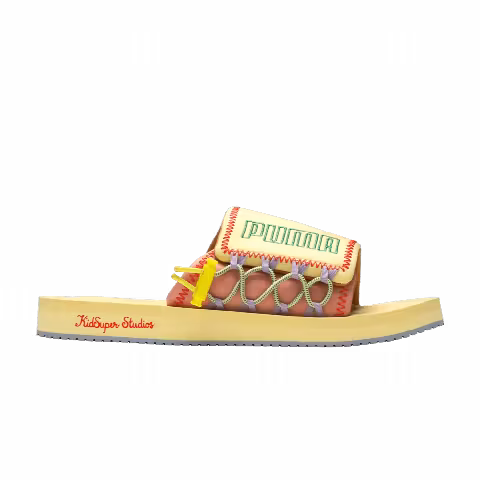 KidSuper Studios x Puma Wilo Slide 'Yellow Peach Beige'
