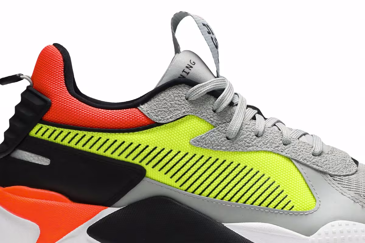 Puma RS-X Hard Drive Grey Yellow Red, view 3