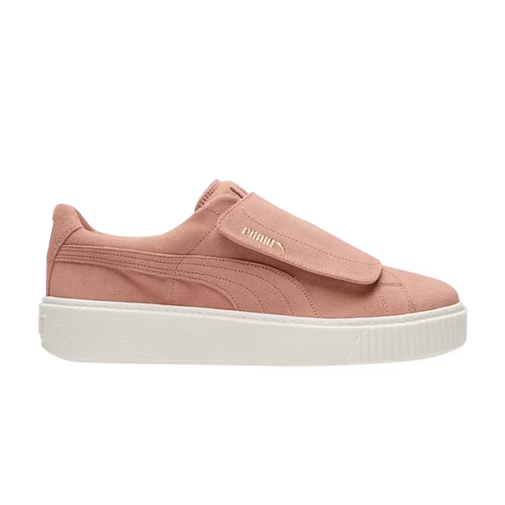 Puma Women's Suede Platform Strap Cameo Brown
