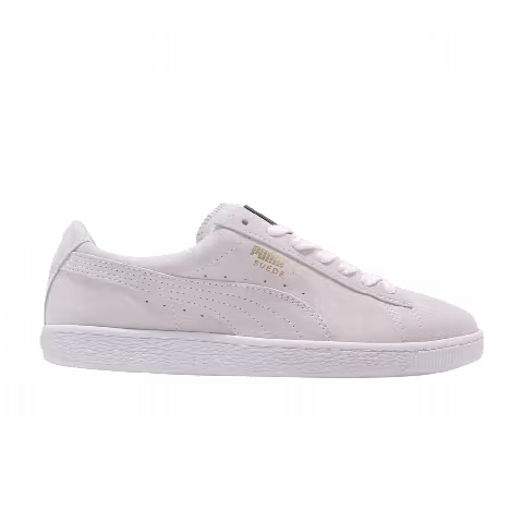 Puma Suede Classic Metal Badge 'White Team Gold'