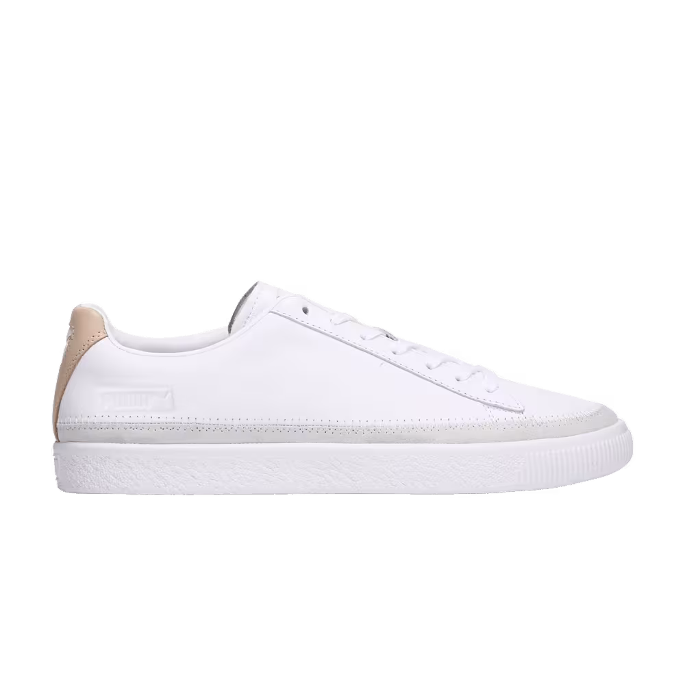 Puma Basket Trim Block White Team Gold