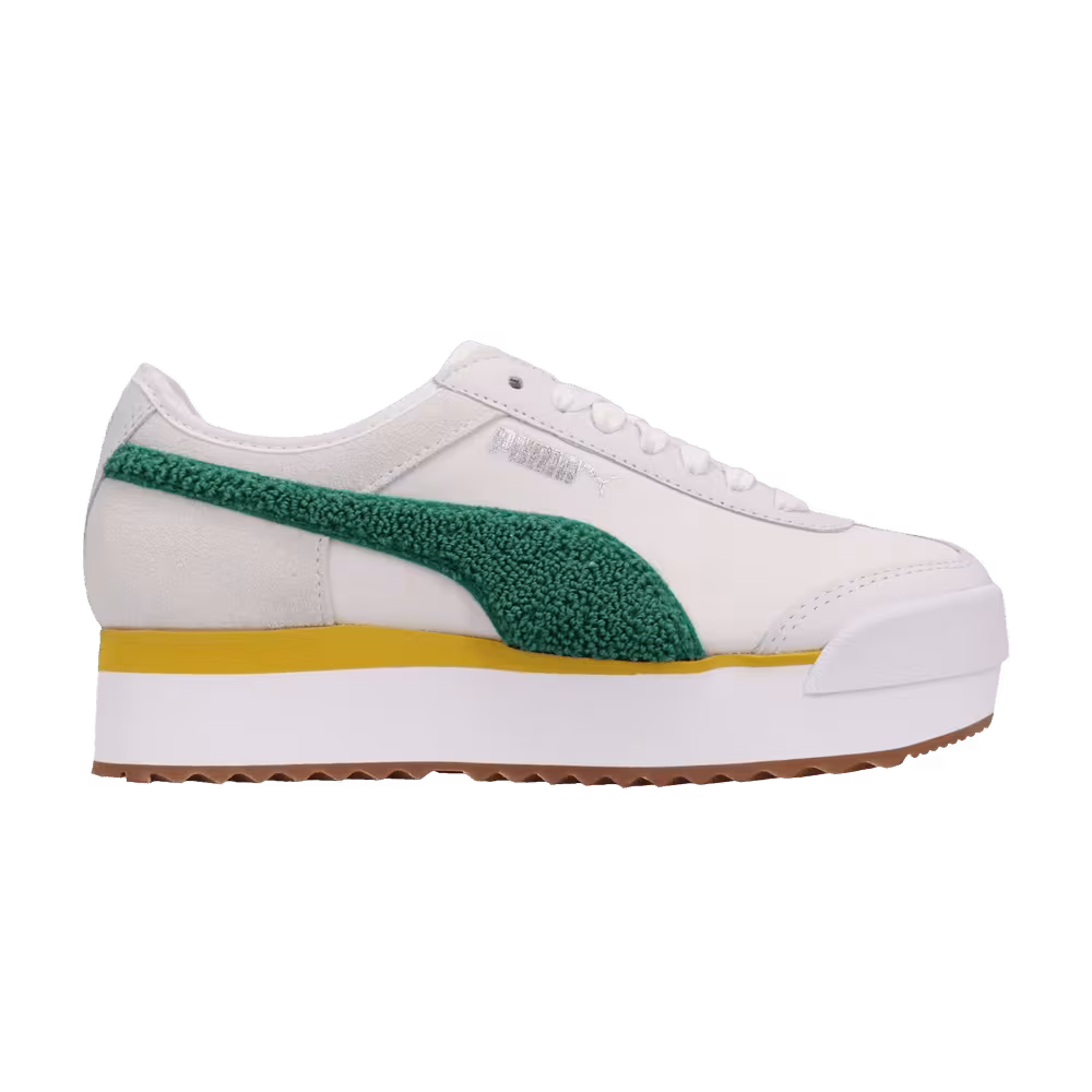 Puma Women's Roma Amor Heritage White Teal Green