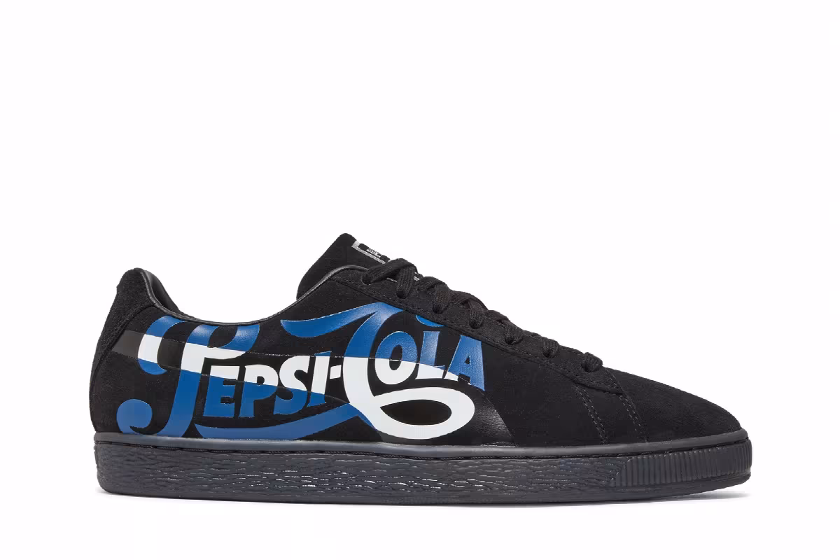 Pepsi x Puma Suede Classic Black, view 2