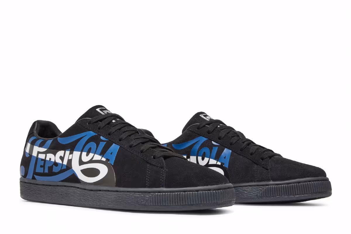 Pepsi x Puma Suede Classic Black, view 9